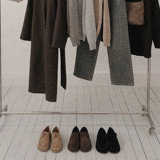 #LENTO. Mocca suede Shoes-3color