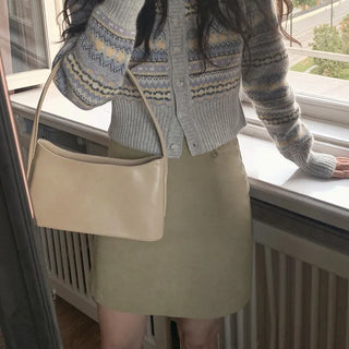 Button-point peach skirt - 3 sizes