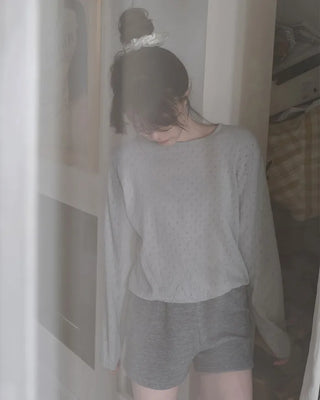 Perforated knit