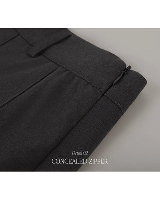 Pleated midi skirt
