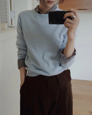 (100% cashmere) 2 types of cashmere knit