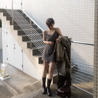 Matte layered dress
