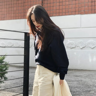 Fleece-lined sweatshirt
