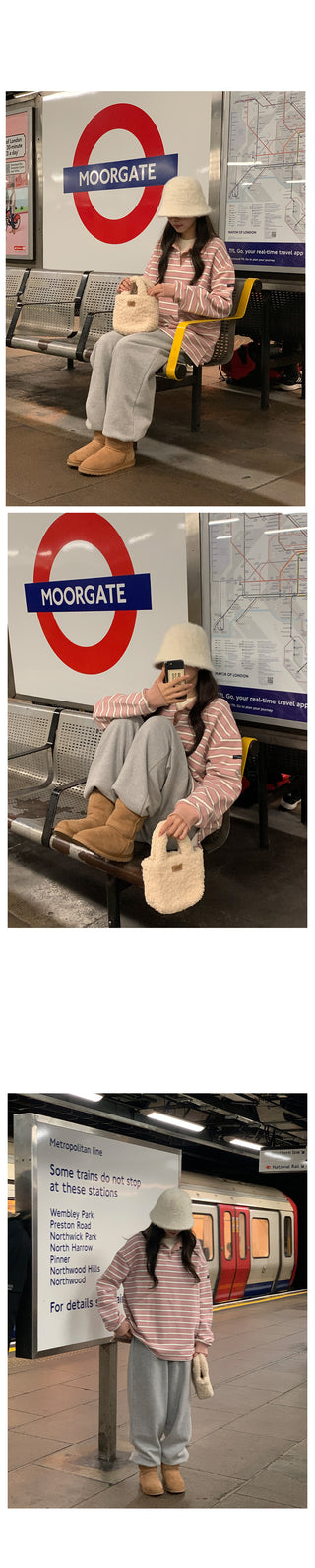 Round tweed jacket