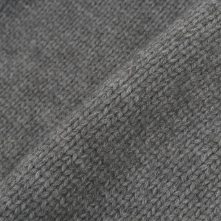 Thick round neck tone-down color knit cardigan