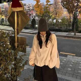 Half-zip fleece anorak