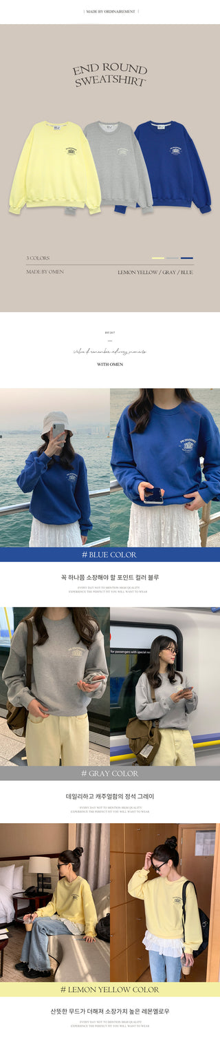 Round sweatshirt
