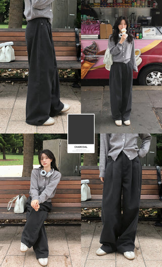 (Short/Basic/Long) (5 colors) Cotton Slacks Pants