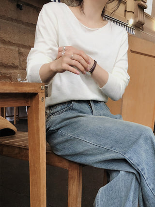 (6 colors) Chamomile Slim Knit