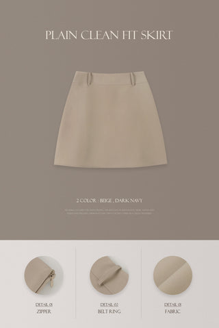 Clean Fit Mini Skirt
