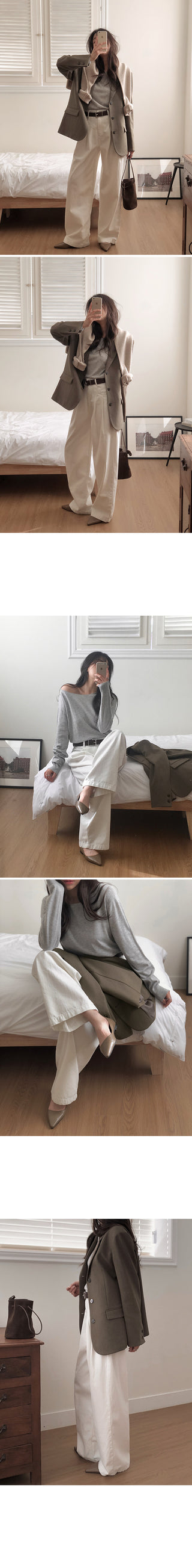 (Short/Basic/Long) (5 colors) Cotton Slacks Pants