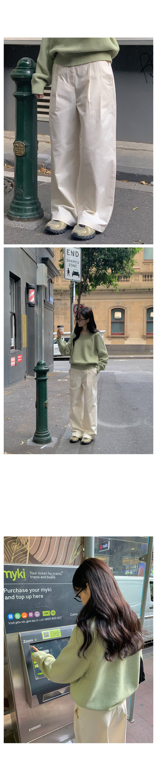 Pleated Chino Pants