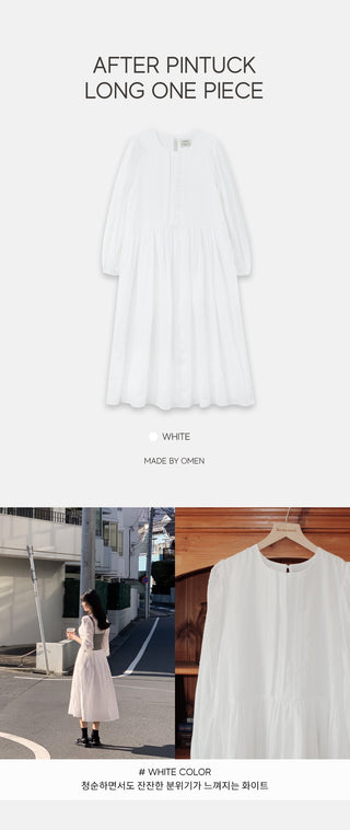 Pleated long dress