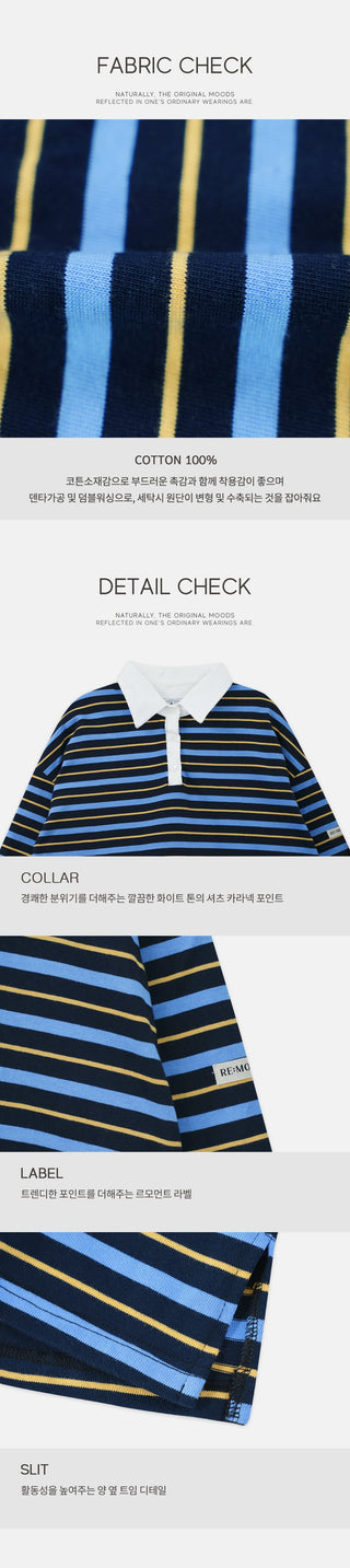 Striped polo shirt