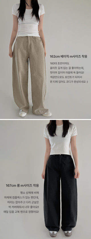 Summer wide chino pants