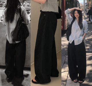 Summer wide chino pants