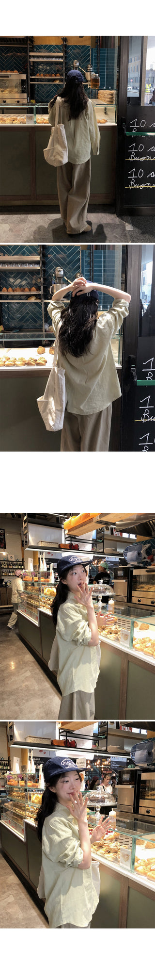 Summer wide chino pants