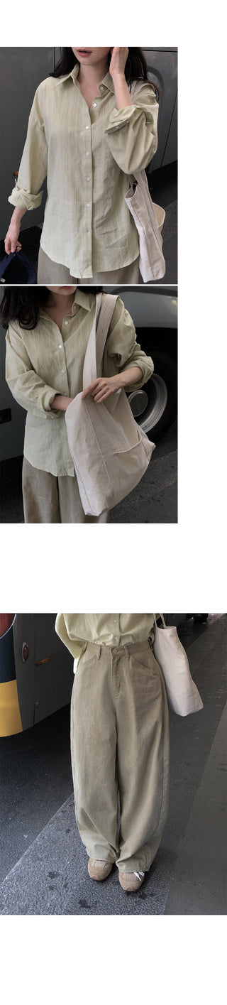 Summer wide chino pants