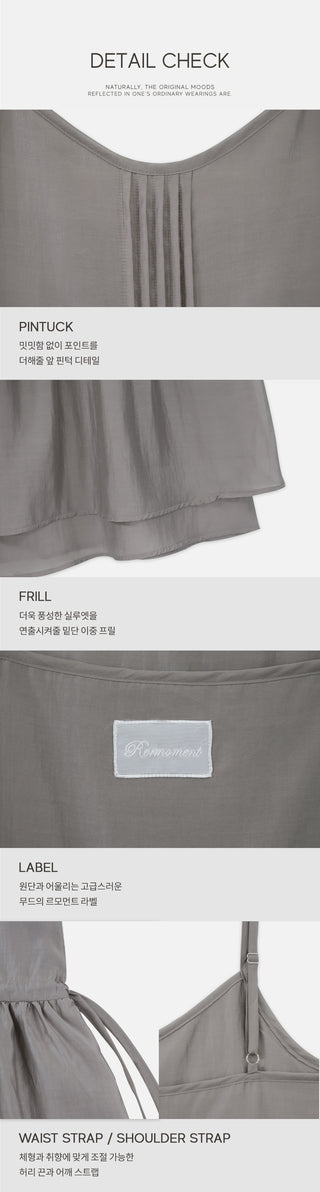 Pleated layered bustier