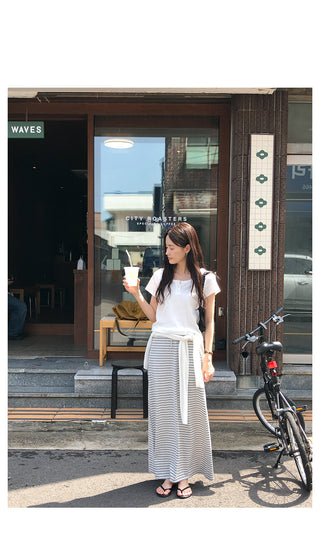 Punched Button Short-Sleeve T-Shirt