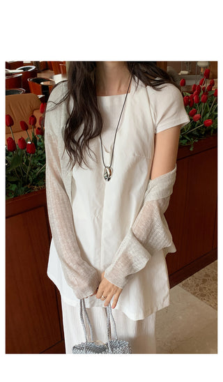 See-through summer cardigan