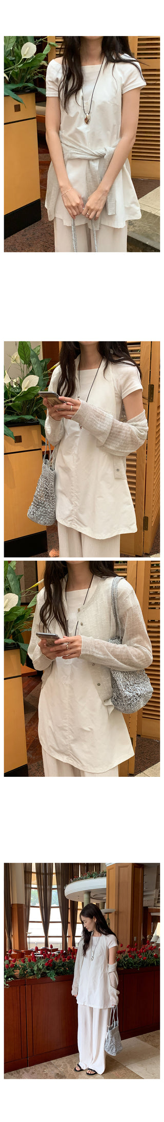 See-through summer cardigan