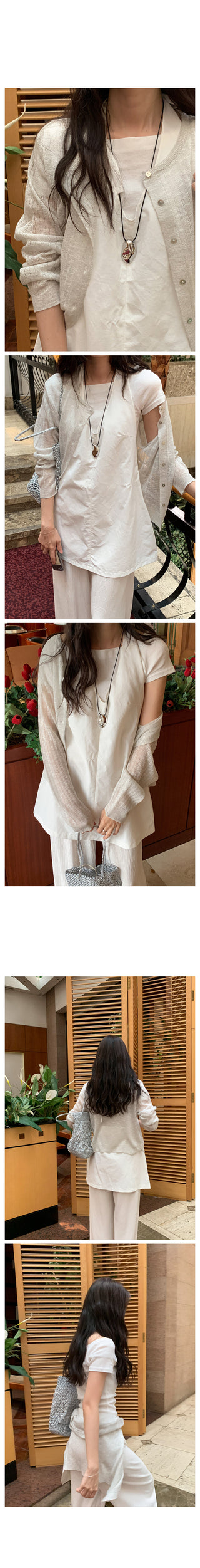 See-through summer cardigan