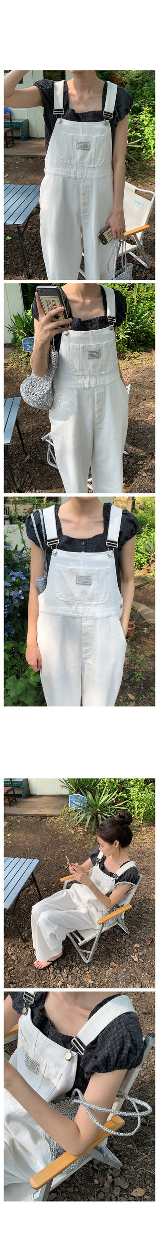 Checked 2-way blouse