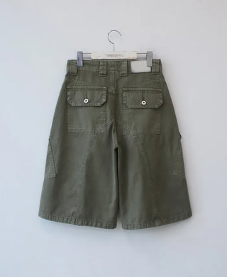 pigment dyeing bermuda pants