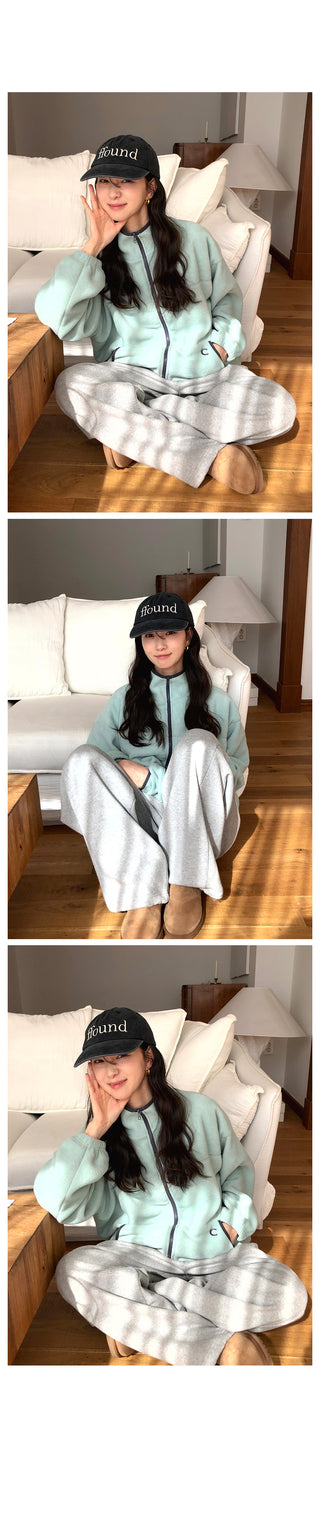 (2 colors) Fleece-lined jogger pants