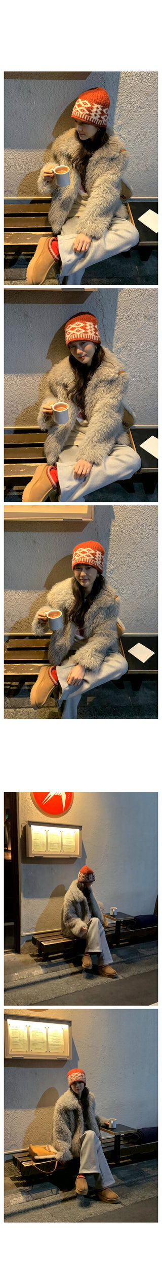 (2 colors) Fur Jacket