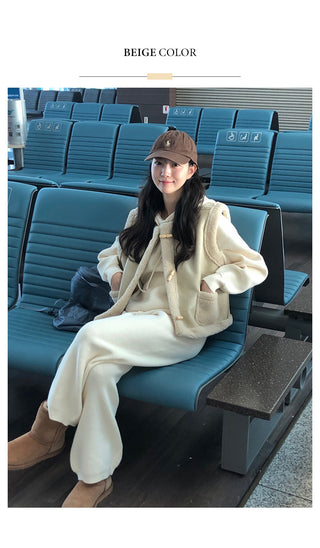 (2 colors) Sheepskin Vest