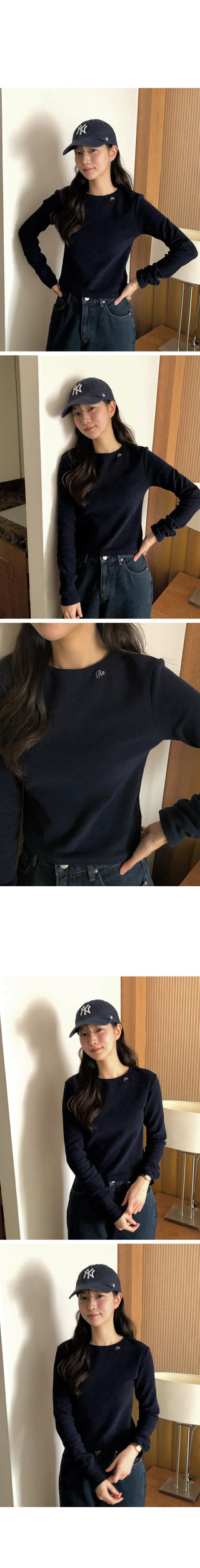(5 colors) Peach brushed T-shirt