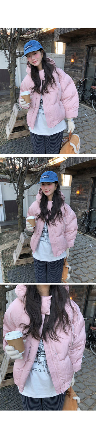 (4 colors) Cropped Down Parka