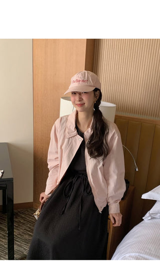 (3 colors) Collared Blouson