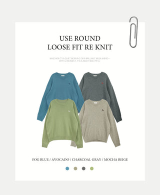 (2 colors) Loose-fit wool check shirt