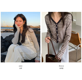 Striped cardigan