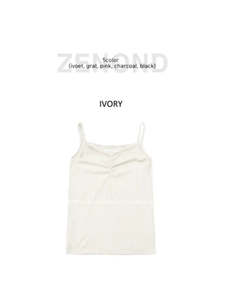 (5 colors) Lace Shirred Sleeveless