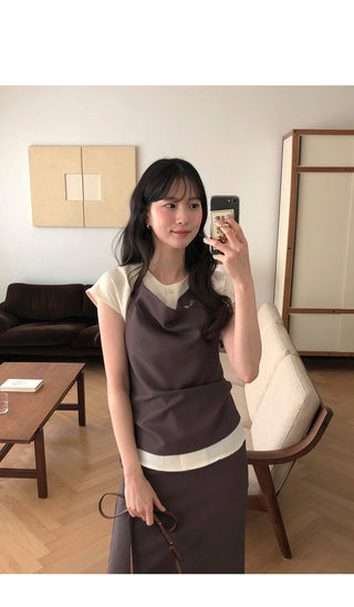 (2 colors) Button blouse