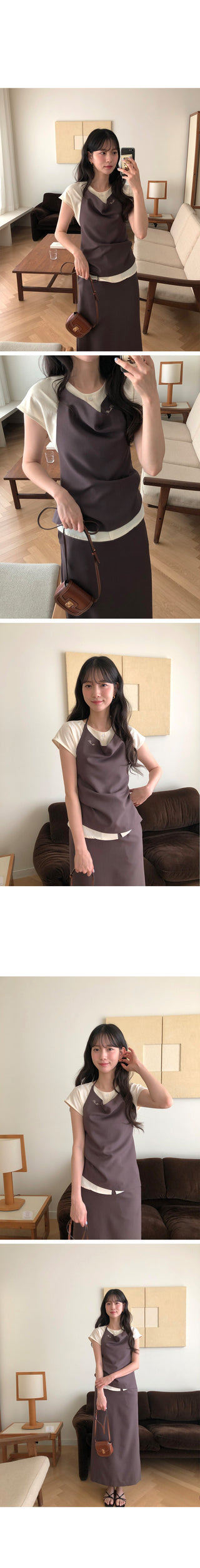 (2 colors) Long skirt