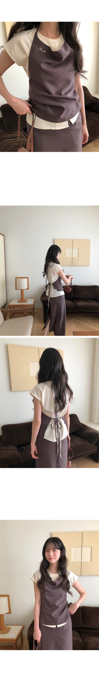 (2 colors) Long skirt