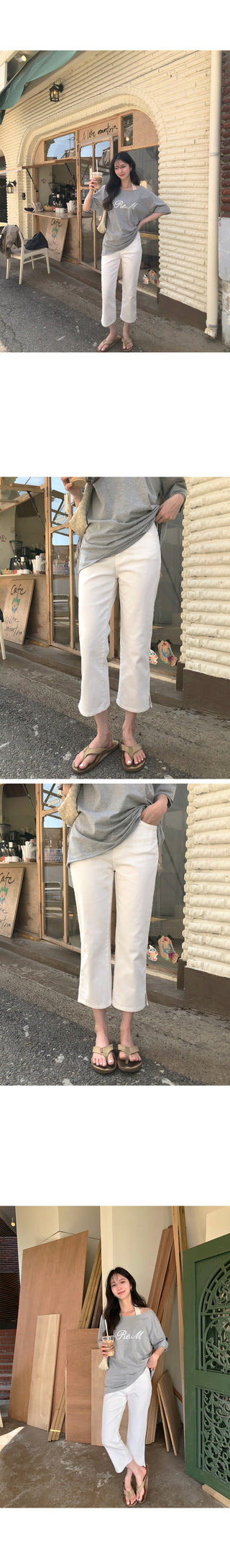 [2 colors] Capri Pants