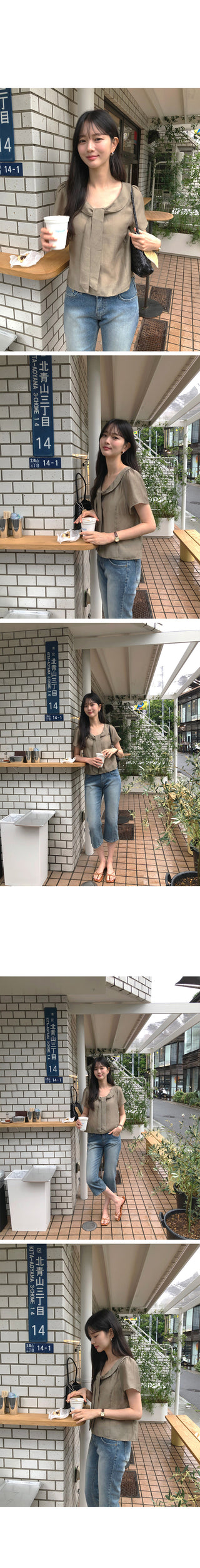 [3 colors] Tie Ribbon Blouse
