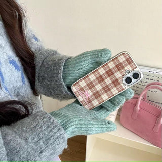 Retro Korean Plaid iPhone Case