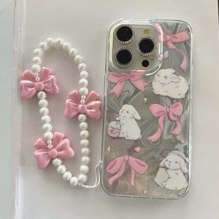 Pink Bow Bunny iPhone Case