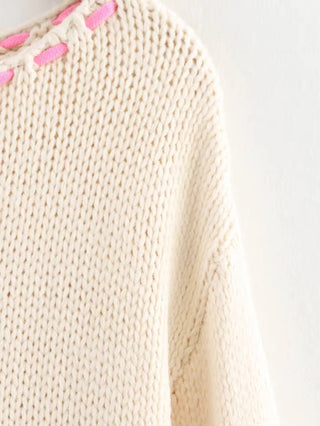 Coquette Pink Bow Sweater