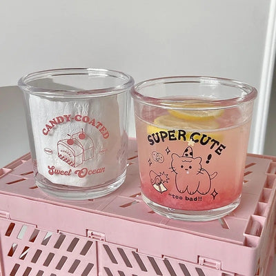 Cute Glass Cup for Coffee