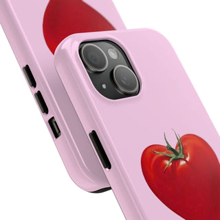 Pink Tomato Heart iPhone Case