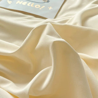Soft Pastel Blue and Cream Bedding Set