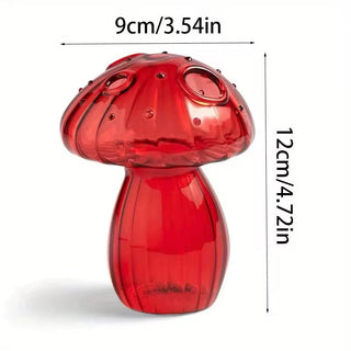 Glass Colorful Mushroom Vase